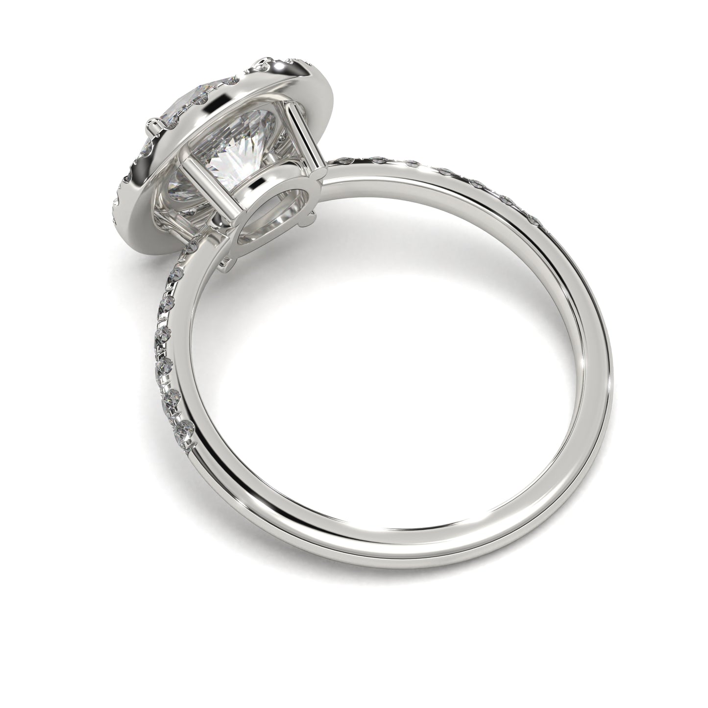 The Seraphina – Round Diamond Halo Engagement Ring 2.40ct Total Carat Weight | IGI Certified | Lab-Grown or Natural Options