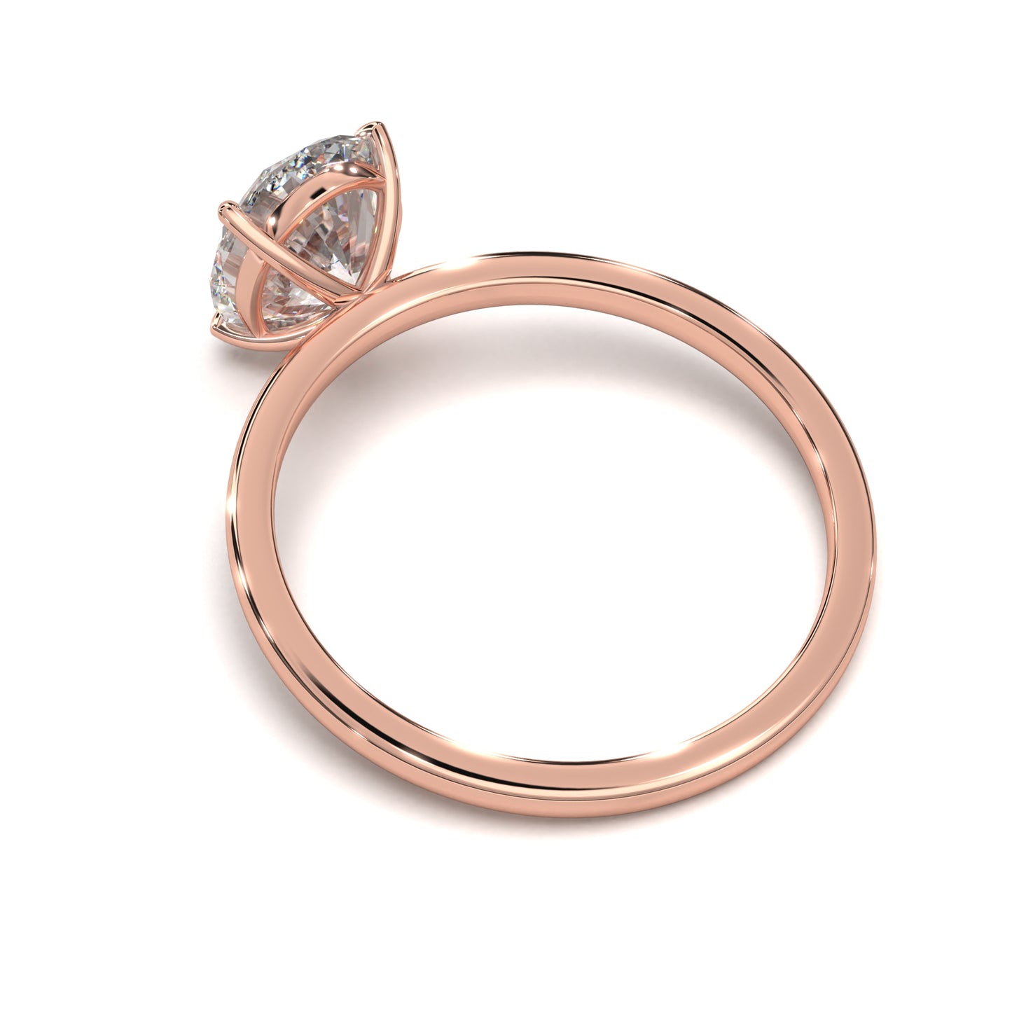 The Amara – Oval-Cut Diamond Solitaire Engagement Ring 2.00ct Lab-Grown Diamond | IGI Certified | Classic 4-Prong Solitaire