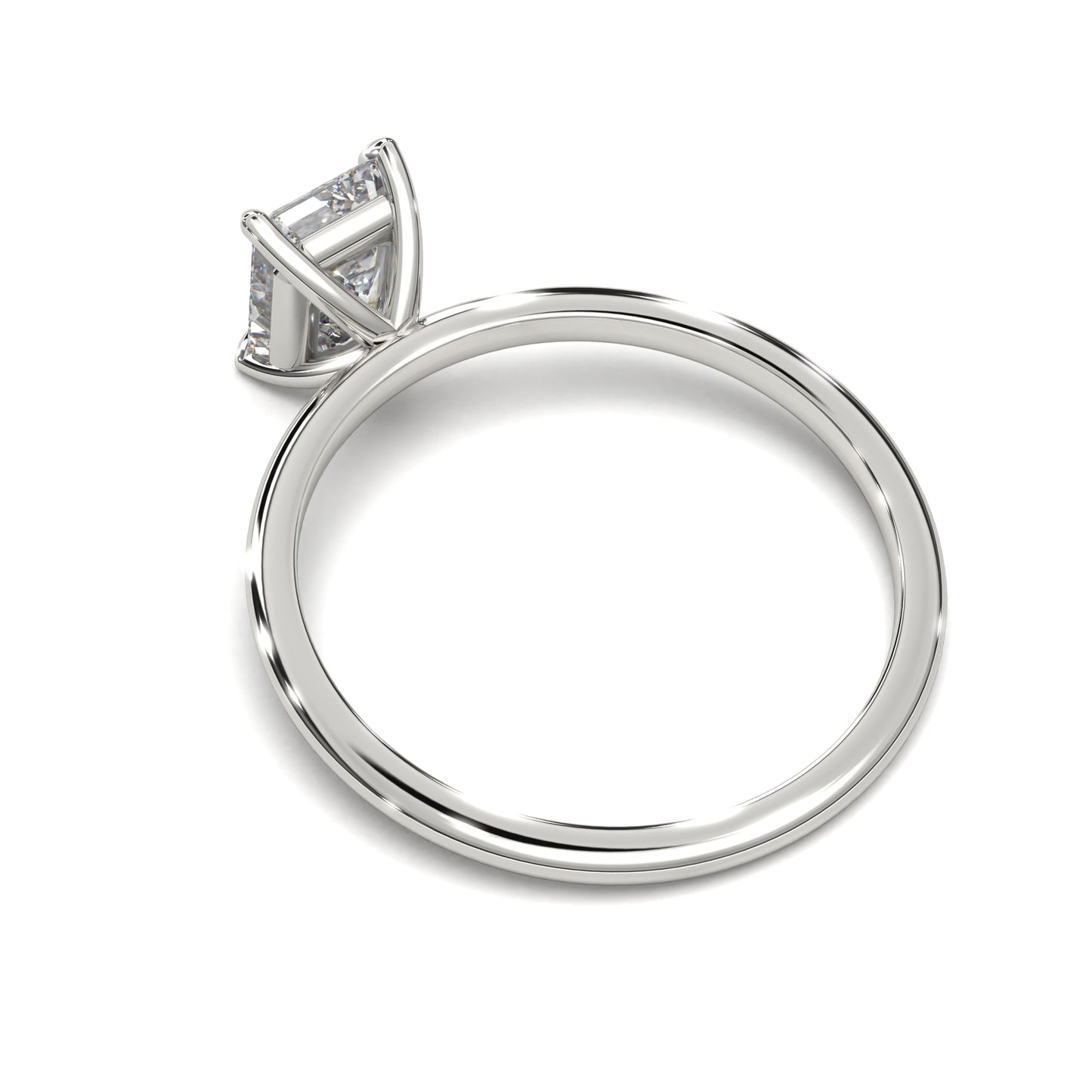 The Freya – Emerald-Cut Solitaire Engagement Ring 1.50ct Lab-Grown Diamond | IGI Certified | Modern Solitaire Setting