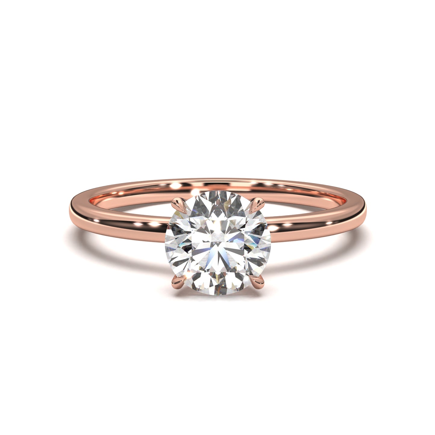 The Eternal Solitaire – Classic Round Diamond Engagement Ring 1.00ct Lab-Grown Diamond | IGI Certified | VVS2 · F Color · Triple Excellent