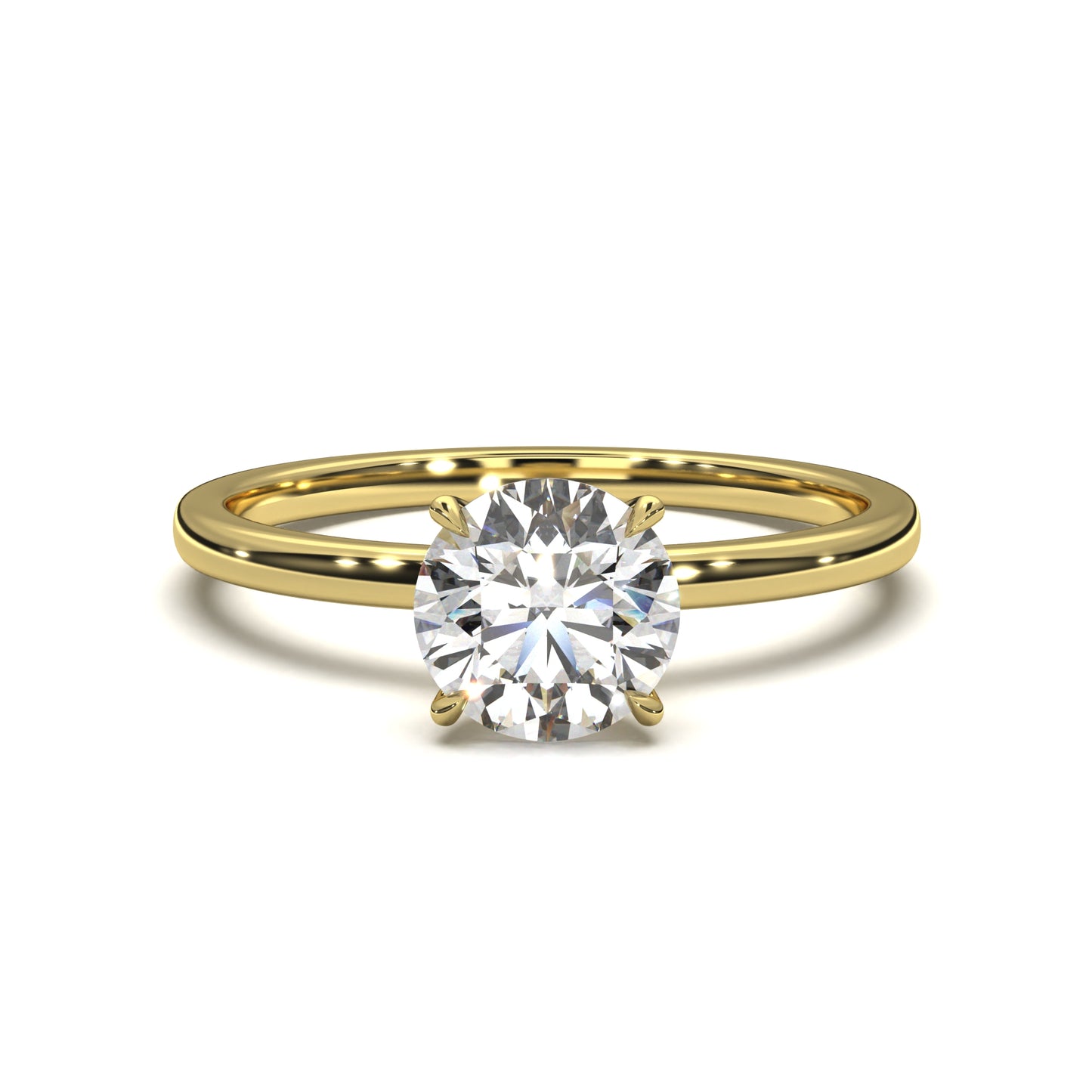The Eternal Solitaire – Classic Round Diamond Engagement Ring 1.00ct Lab-Grown Diamond | IGI Certified | VVS2 · F Color · Triple Excellent