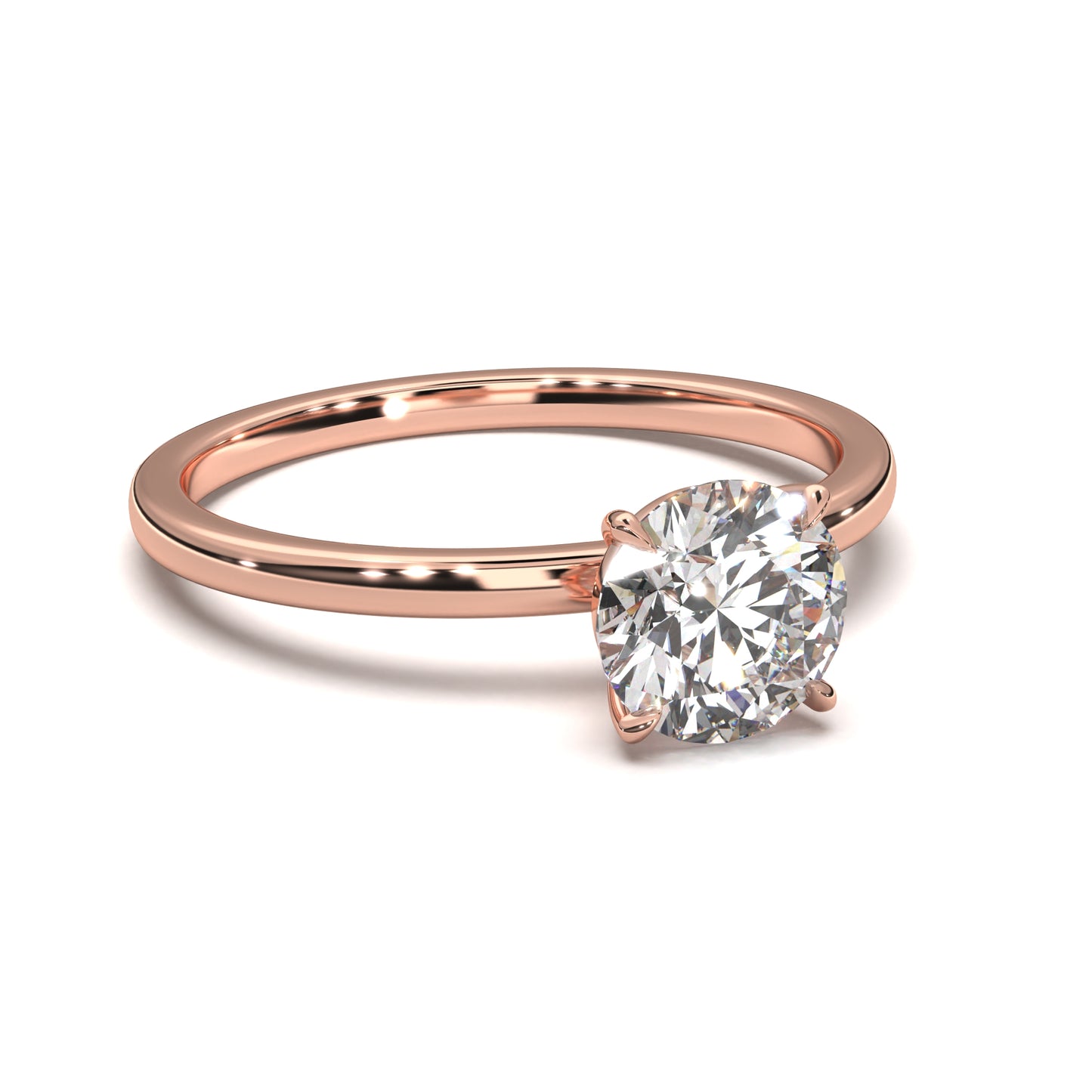 The Eternal Solitaire – Classic Round Diamond Engagement Ring 1.00ct Lab-Grown Diamond | IGI Certified | VVS2 · F Color · Triple Excellent