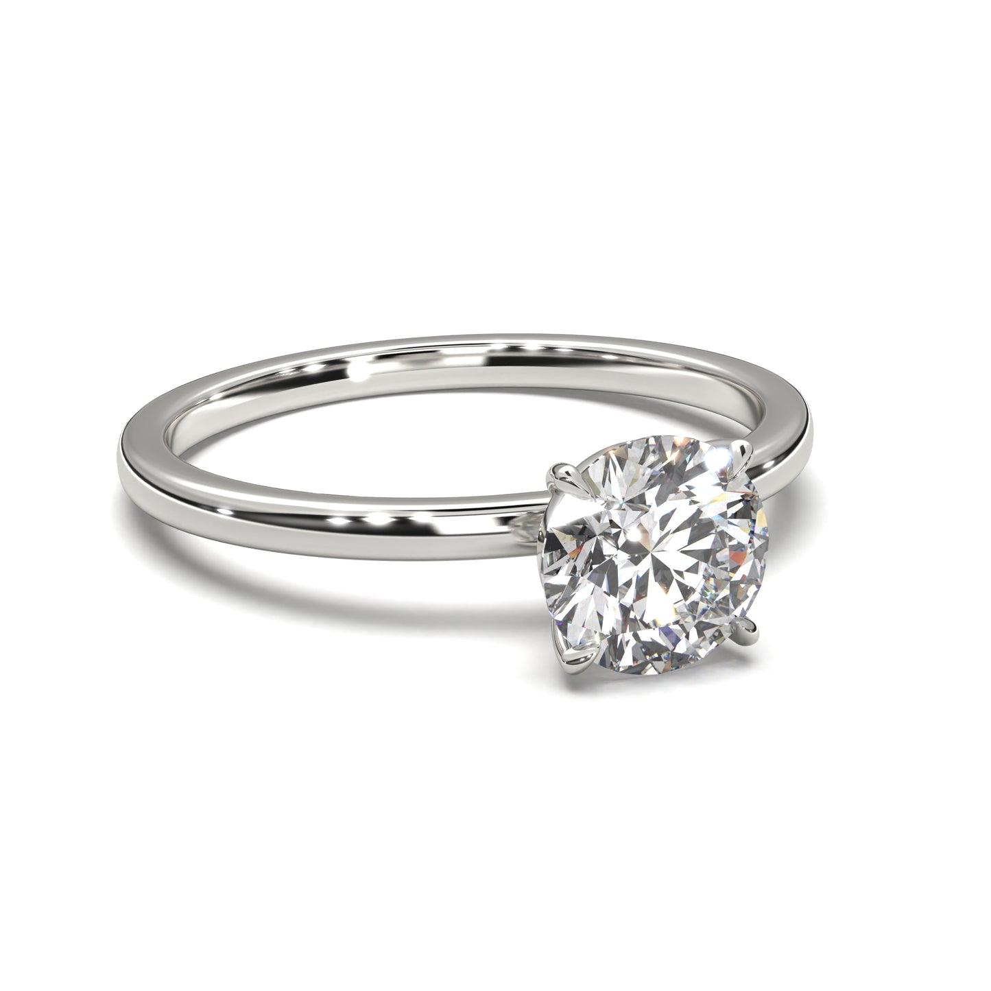 The Eternal Solitaire – Classic Round Diamond Engagement Ring 1.00ct Lab-Grown Diamond | IGI Certified | VVS2 · F Color · Triple Excellent