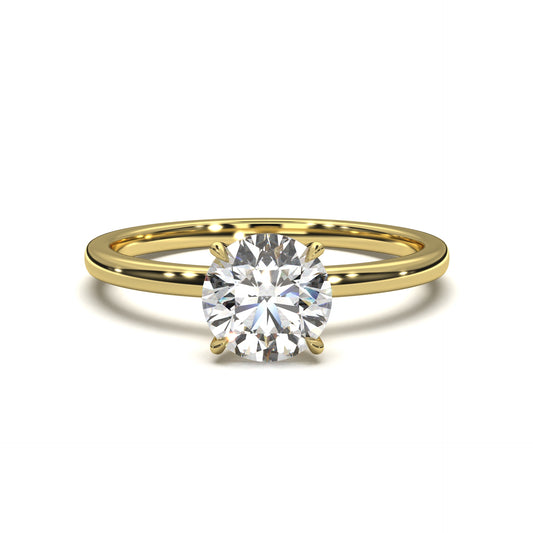 The Eternal Solitaire – Classic Round Diamond Engagement Ring 1.00ct Lab-Grown Diamond | IGI Certified | VVS2 · F Color · Triple Excellent